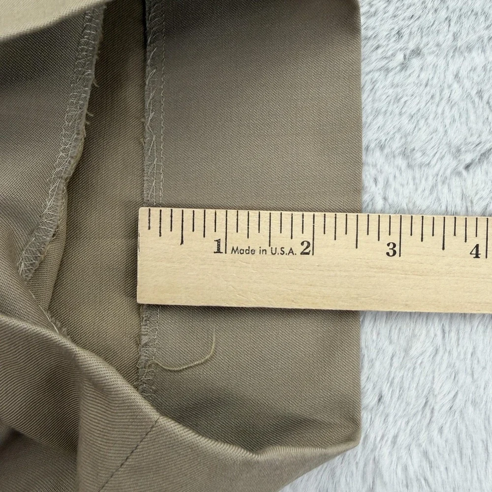 Brioni Pants Mens 38 X 29 Beige Dress Cannes USA Wool Made In Italy Flat Front